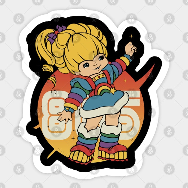 80s girl retro Sticker by saundank